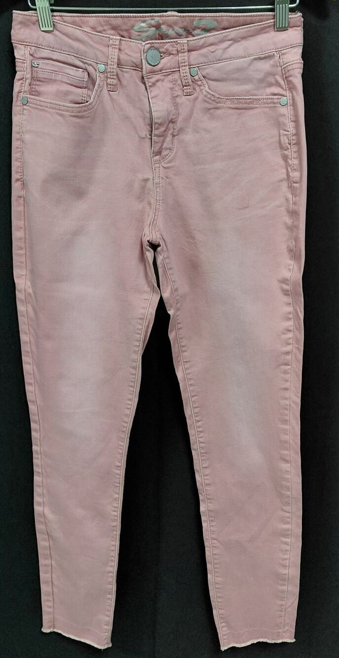 Seven7 Pink Skinny Jeans Solid Denim Women Size 6